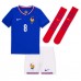 Maillot de foot France Aurelien Tchouameni #8 Domicile vêtements enfant Europe 2024 Manches Courtes (+ pantalon court)